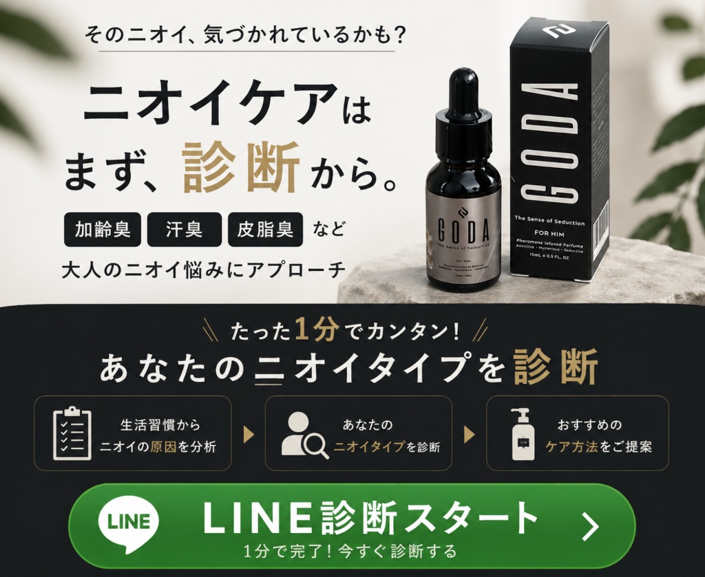 ニオイケアはまず診断から。LINE診断スタート