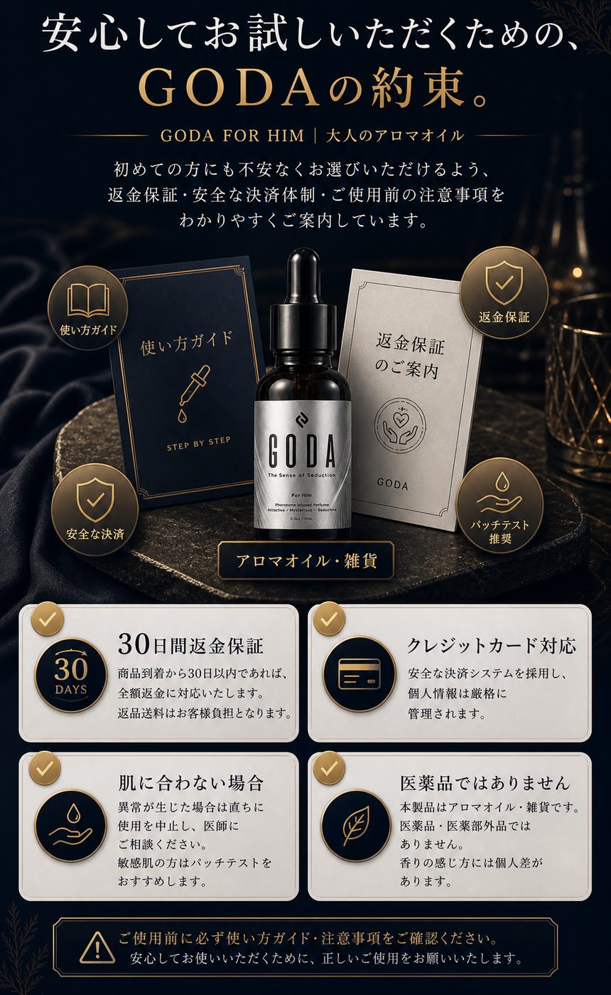 GODA FOR HIMの安心材料