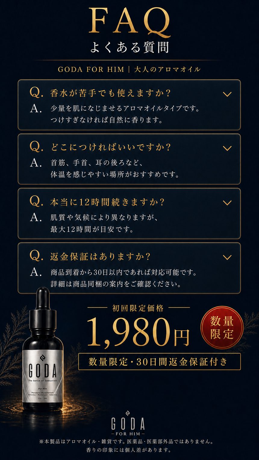 GODA FOR HIM よくある質問